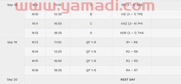 女排亚洲杯中国队赛程（女排亚洲杯中国队赛程时间表）