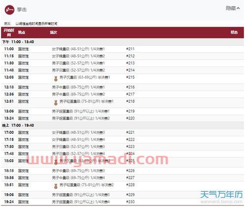 8月1日奥运会中国队赛程（8月1日奥运会比赛时间）