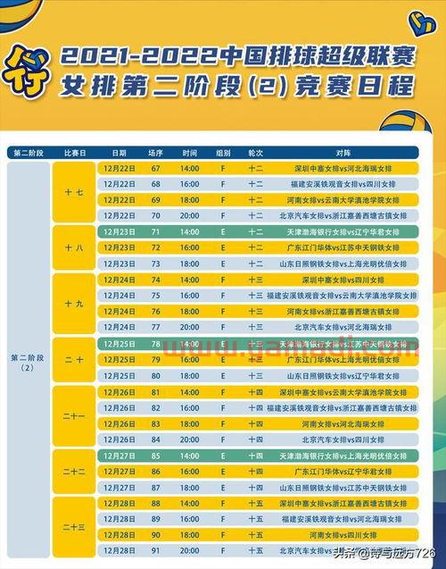排球联赛季后赛赛制规则（排球联赛结果）