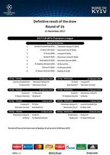 欧冠18决赛时间表（欧冠18决赛赛程）