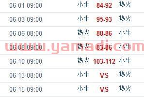 小牛队季后赛历程比分表（小牛队数据）
