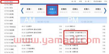 中央一台电视剧节目表