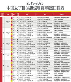 排球联赛赛程表