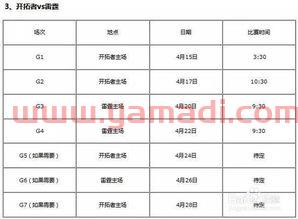 今天nba季后赛赛程
