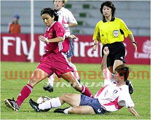 女足亚洲杯决赛韩国队进球(女足对韩国进球)